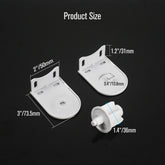38/40mm Roller Blind Repair Kit, Mount Window Shade Brackets, Curtain Roller Blind Accessories for Electric Blinds with 1 1/2" Tube, 1 Pair, White